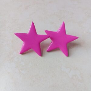 Caravanas Estrella Fucsia
